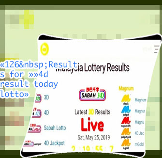 4d lotto result today