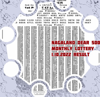 Monthly lottery result