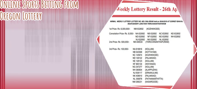 Online lottery result
